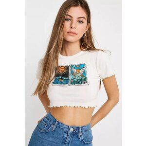 UO Starcrossed Lettuce Edge Baby T-Shirt M